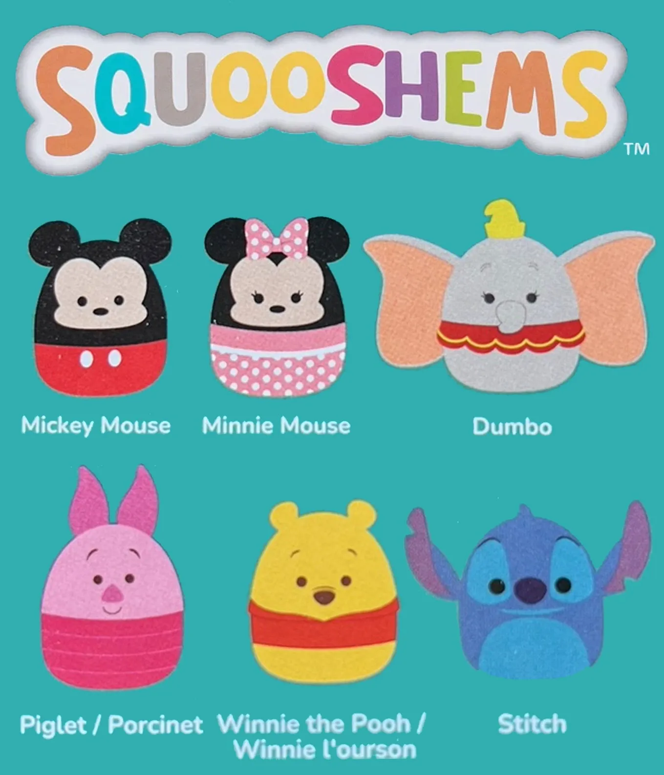 Squishmallows Squooshems - Disney - Series 1