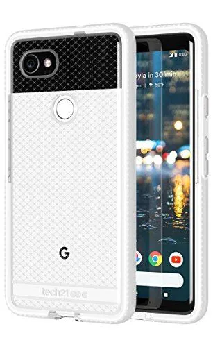 Tech 21 Evo Check Case Cover for Google Pixel 2 XL Clear White T21-5812