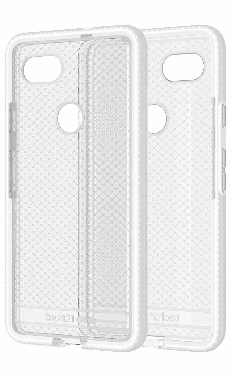 Tech 21 Evo Check Case Cover for Google Pixel 2 XL Clear White T21-5812