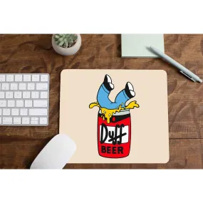 The Simpsons Mousepad - Duff Beer