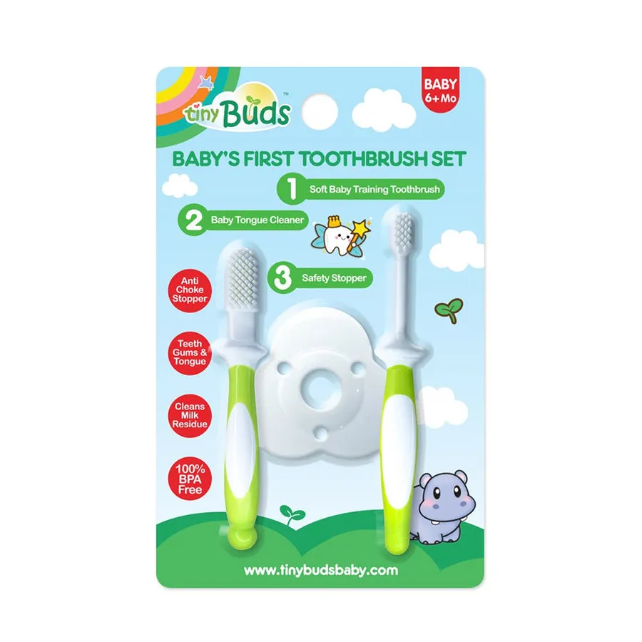 Tiny Buds Baby's First Toothbrush Set