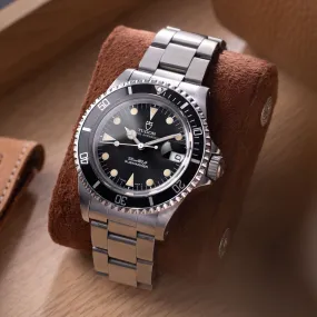 Tudor Submariner Date 79090 Black Dial Stunning Patina