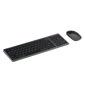 Useful Thin Portable Computer Keyboard Mouse Set Type-C Charging Ports Computer Keyboard Mouse Set 2.4Ghz PC Accessory