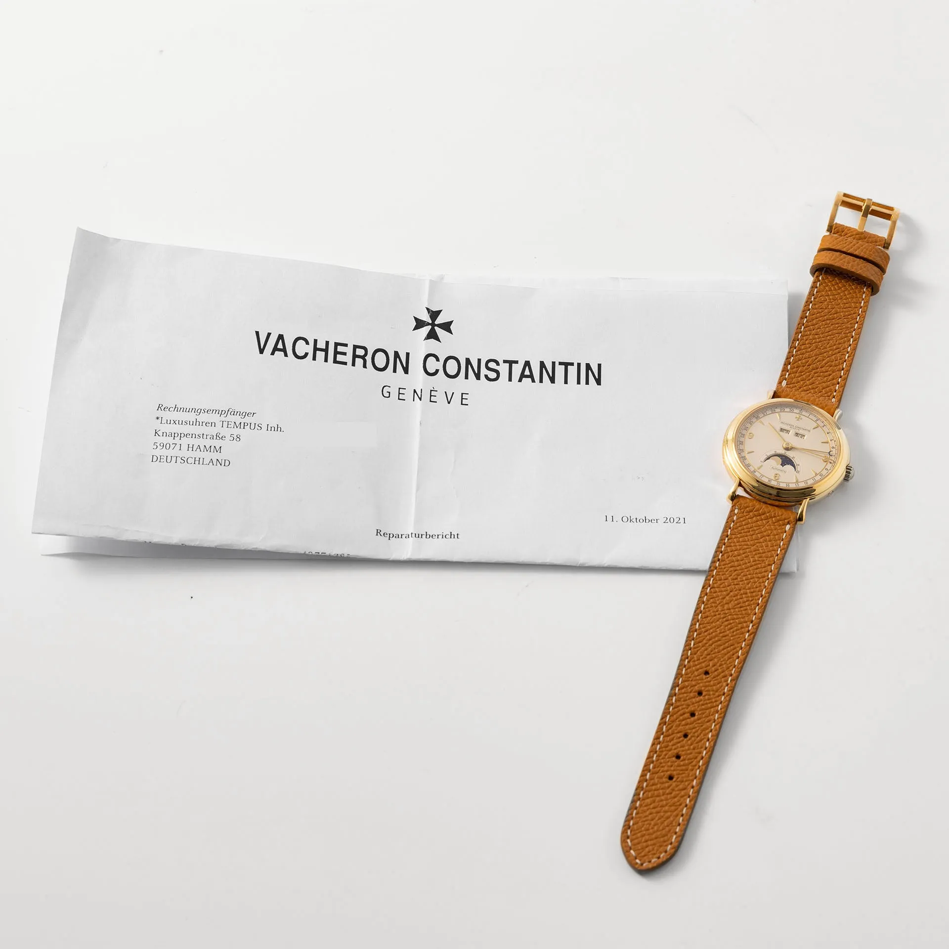 Vacheron Constantin 47050 Triple Calendar Moonphase Yellow Gold