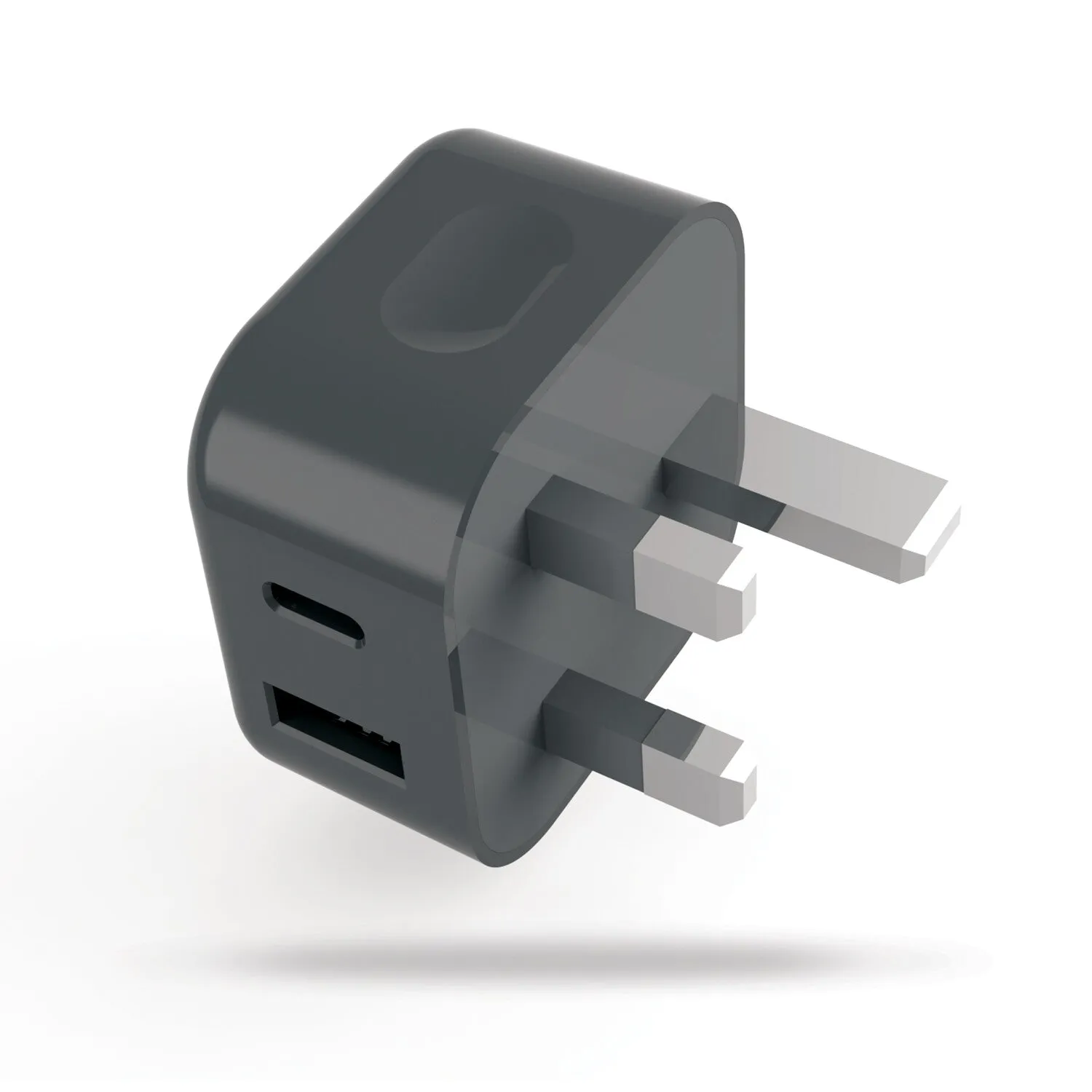 Veho USB C & USB A Fast mains plug charger