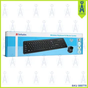 VERBATIM WIRELESS KEYBOARD & MOUSE COMBO 66079