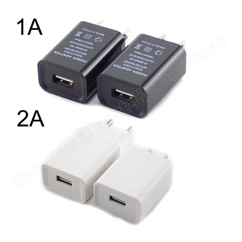 Versatile 5V Travel USB Charger - Compact Wall Adapter for EU/US/AU Plugs with Multiple Output Options