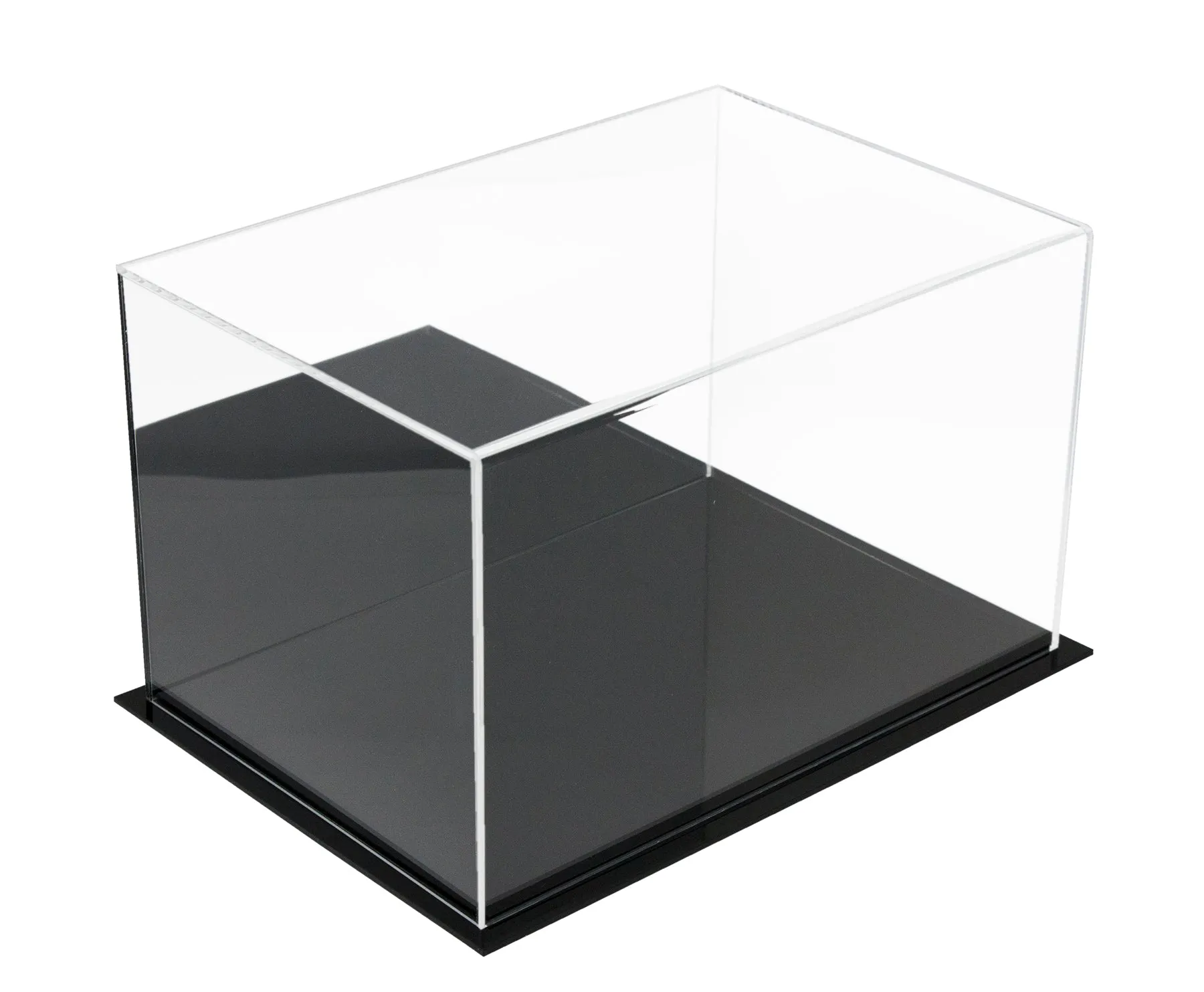 Versatile Display Case - Rectangle Box 12 x 8.25 x 7.25 - Mirror No Wall Mounts (A018/V40)