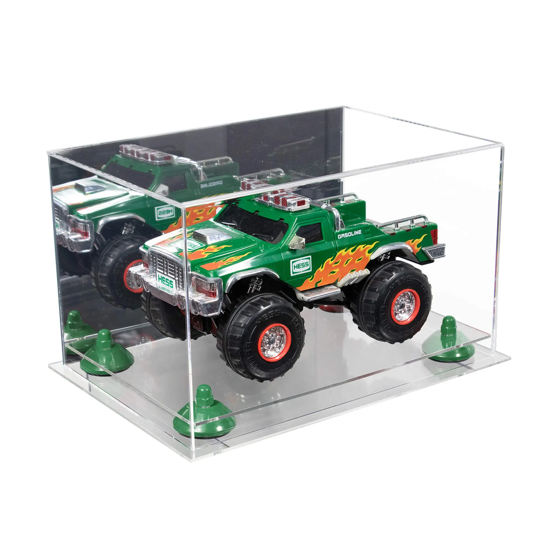 Versatile Display Case - Rectangle Box 12 x 8.25 x 7.25 - Mirror No Wall Mounts (A018/V40)