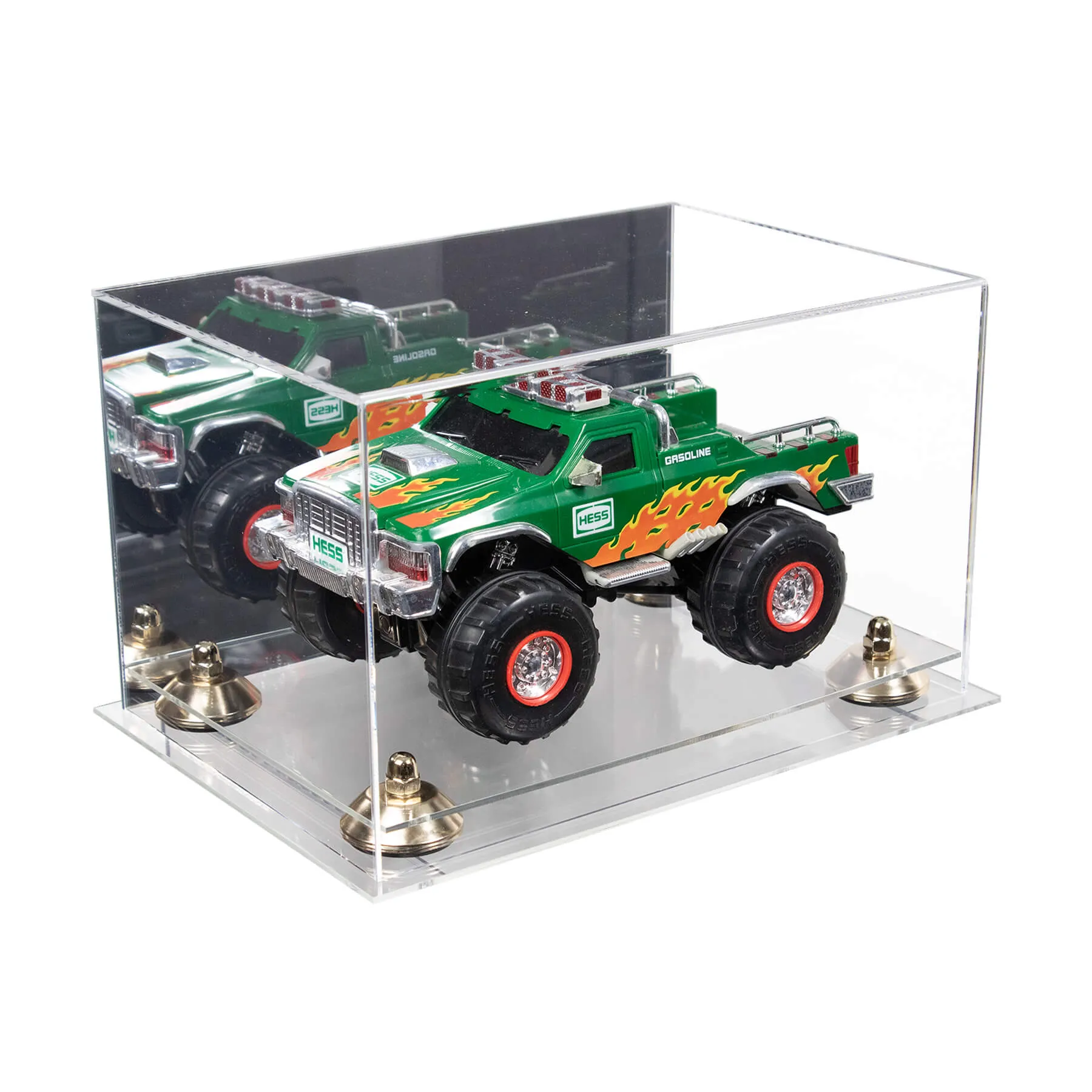 Versatile Display Case - Rectangle Box 12 x 8.25 x 7.25 - Mirror No Wall Mounts (A018/V40)