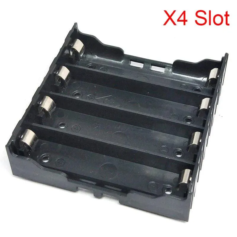 Versatile DIY ABS 18650 Battery Holder Cases - 1 to 4 Slot Power Bank Storage Solutions