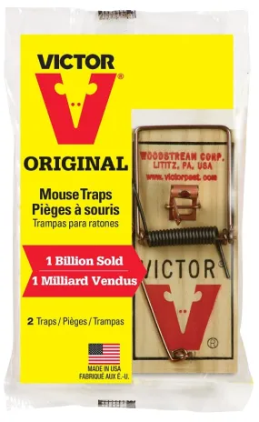 Victor M150 Mouse Trap, 3.7 in L, 1.7 in W, 0.6 in H :PK  2: QUANTITY: 1