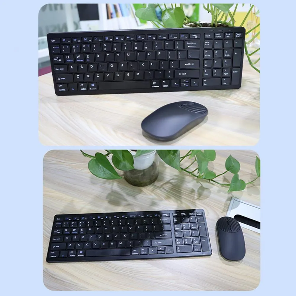 Wireless Keyboard Mouse Practical 2400-2480HZ Keyboard Mouse Wireless Keyboard And Mouse Combo Computer Accessories