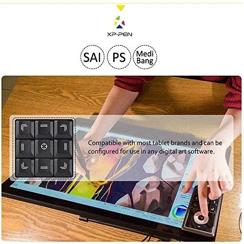 XP-Pen AC19 Shortcut Remote Express Keys Keyboard for Drawing Display and Drawing Tablet