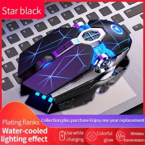 YINDIAO Rechargeable Luminous Wireless Mouse Silence and Style Combined